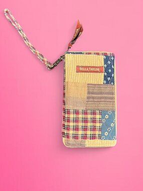 Bella Taylor patchwork wallet wristlet